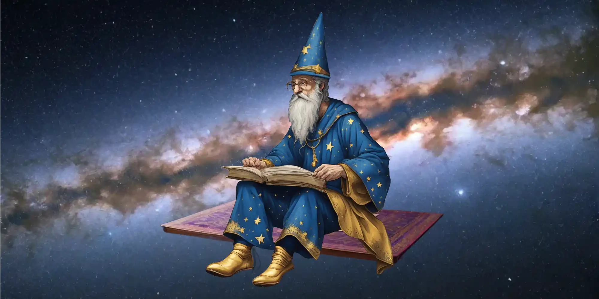 A Wizard Carefully Observing what is Written